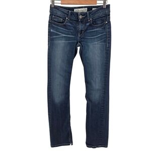 BKE Denim Culture Women's Jeans Size 28L Blue Straight Leg Embellished‎ Pockets
